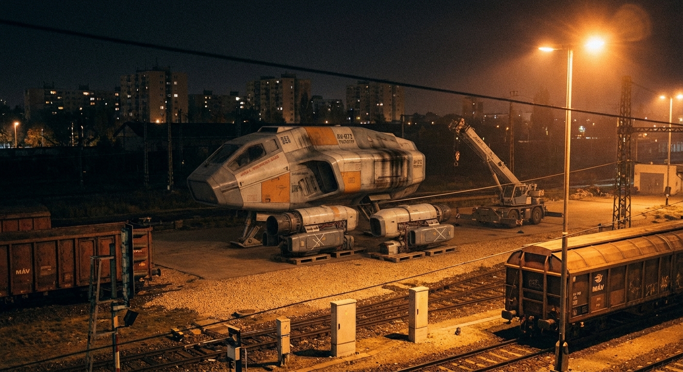 AV-072 "Bouřka" tesztpéldány a kelenföldi rendezőben