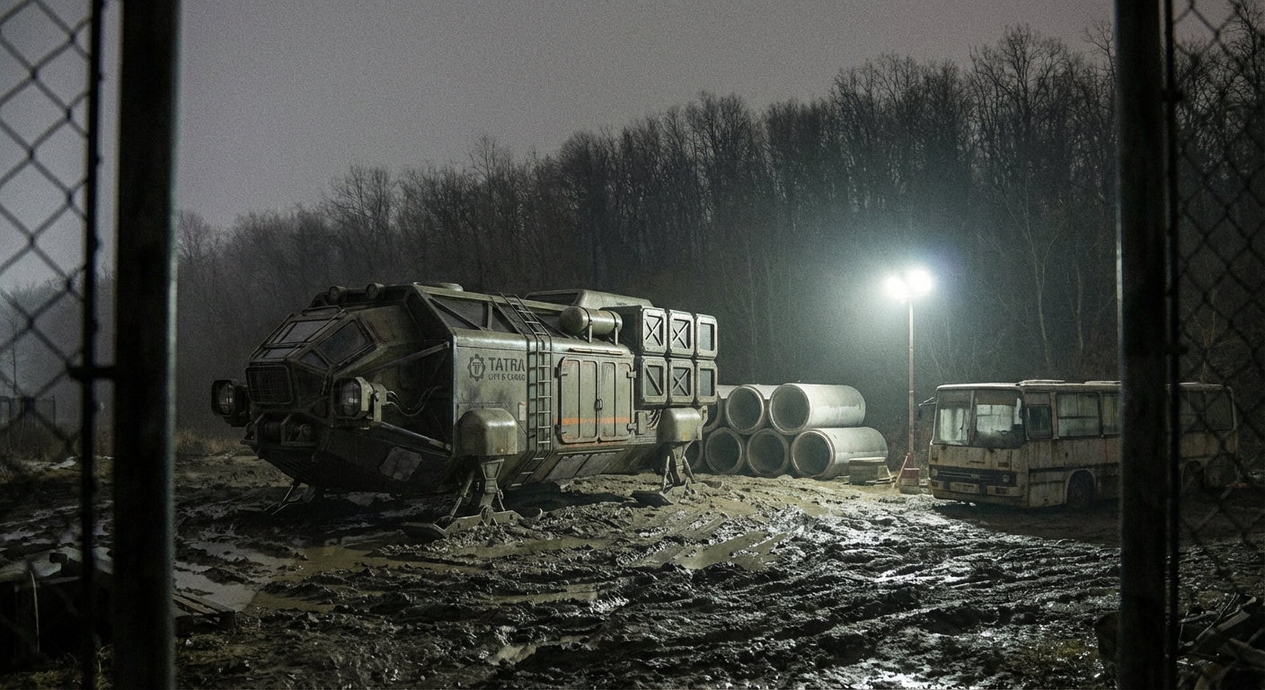 Éjszakai észlelés: Tatra Tatran TL-12 a Kamaraerdő szélén