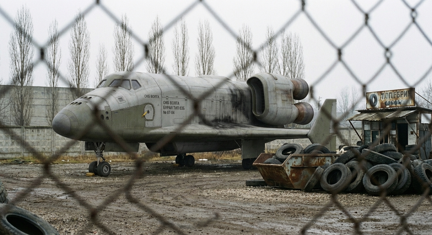 Buran a sárban Nagyvárad mellett (OKB Volga 03B)