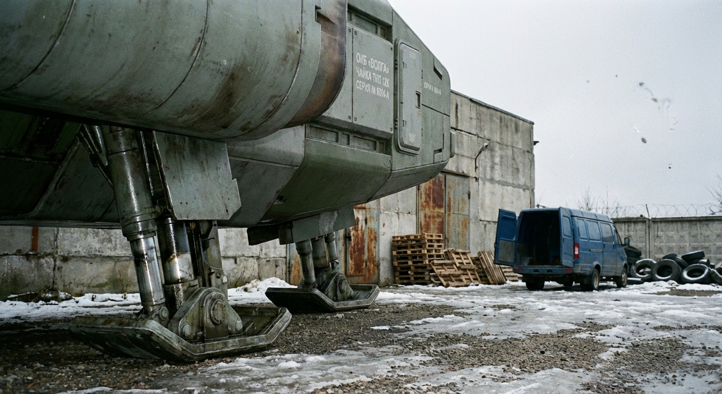 OKB Volga Type 12K a Mureșul-raktár udvarán