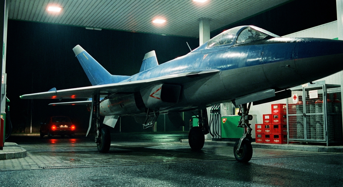 Ikarus SK-118 Fecske a veszprémi MOL kúton