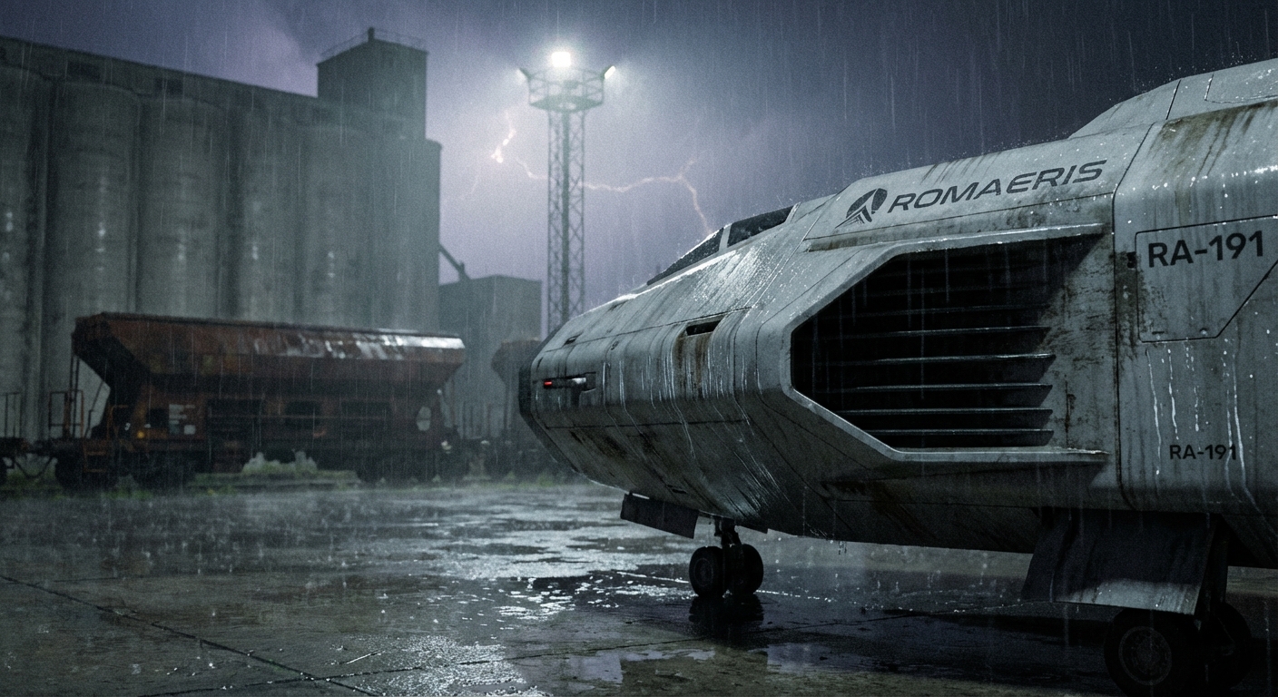 Romaeris Lup (RA-191) az ebesi silónál - részletek a beömlőkről