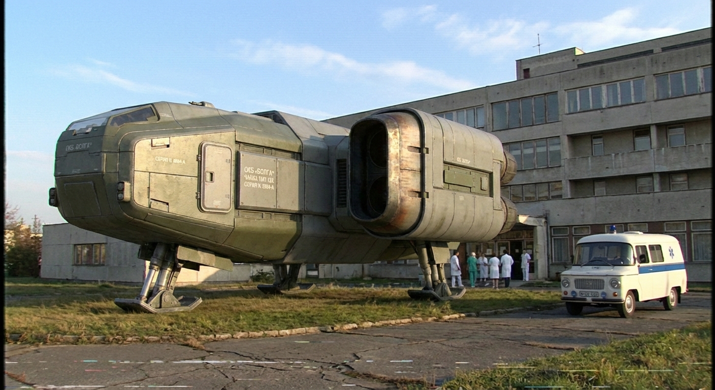 OKB Volga Type 12K a kórháznál (Dunaújváros)